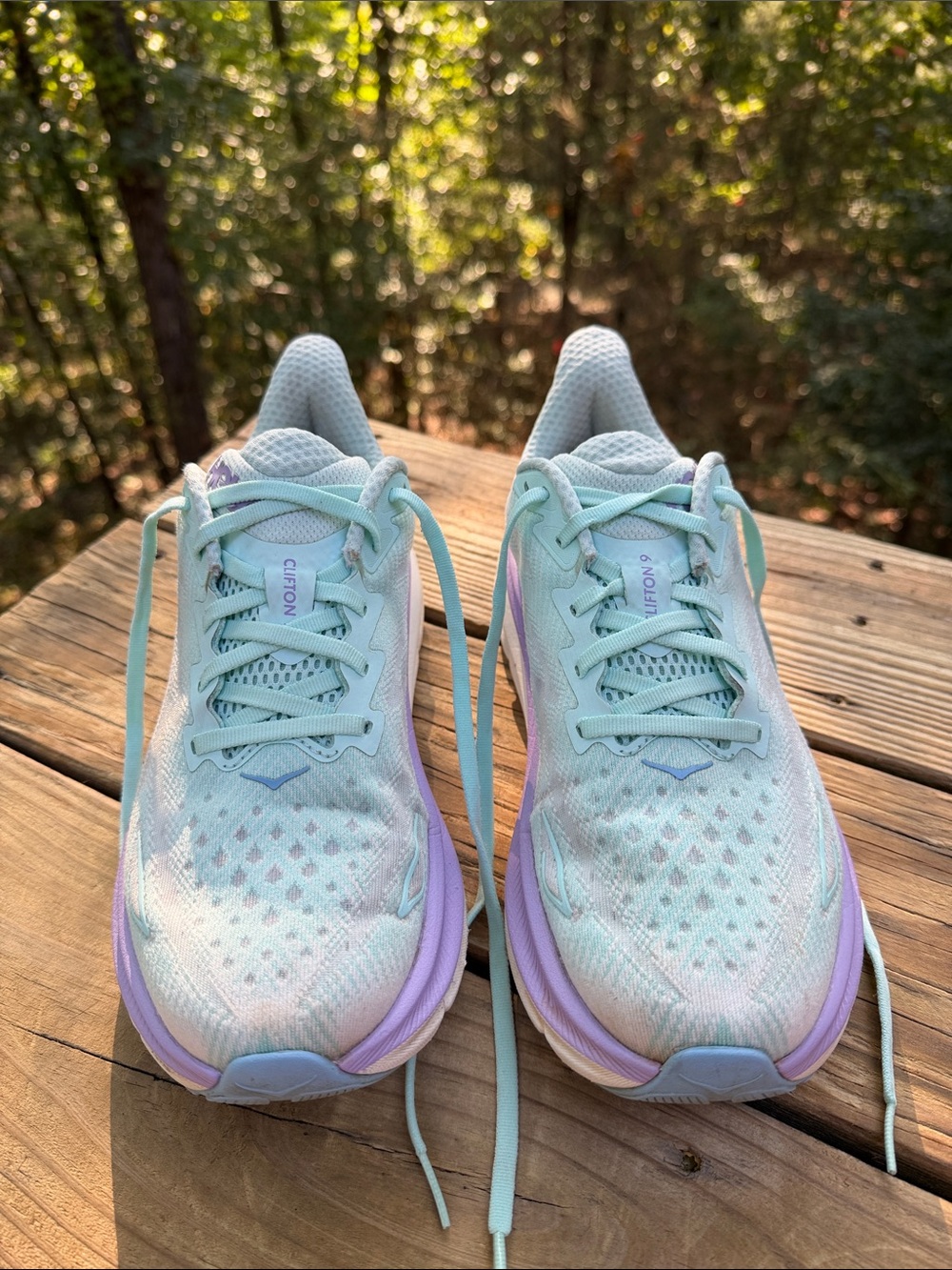 HOKA CLIFTON 9 RUNNING ATHLETIC SHOES